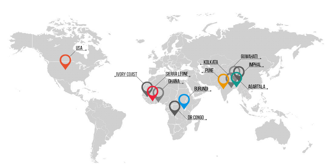 Insyssky global office locations map